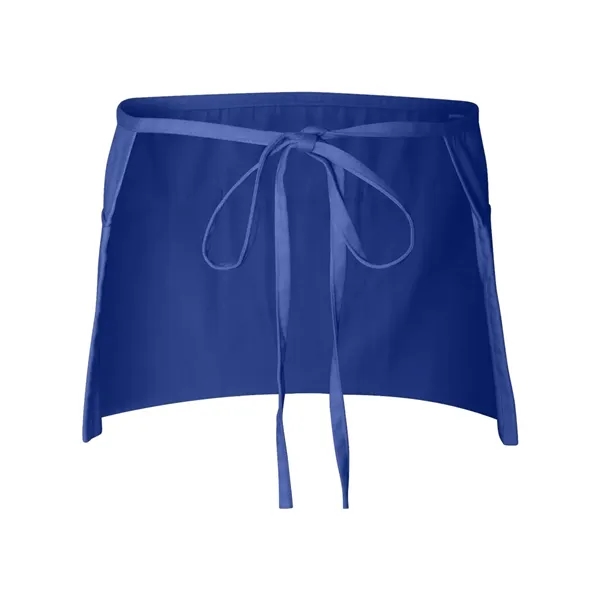 Apron made of cotton/polyester with waist ties and a three-section front... from ASI 84358 S&S Activewear