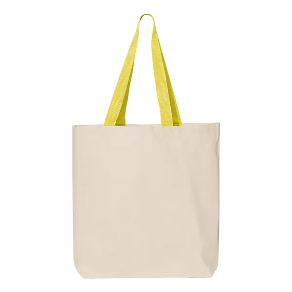 11L Canvas Tote With Color Handles... from ASI 84358 S&S Activewear