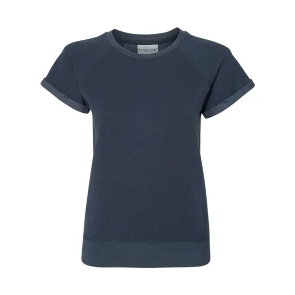 Women's Sweetheart French Terry Short Sleeve Pullover... from ASI 84358 S&S Activewear