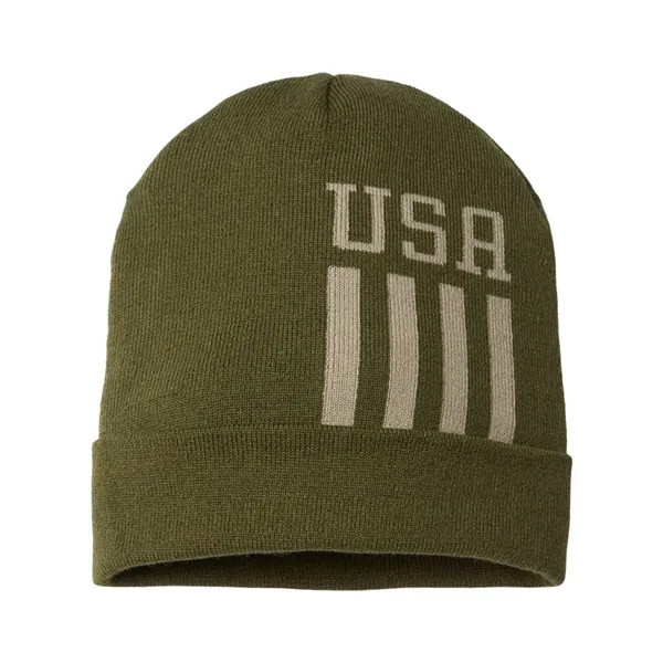 CAP AMERICA USA-Made Patriotic Cuffed Beanie... from ASI 84358 S&S Activewear