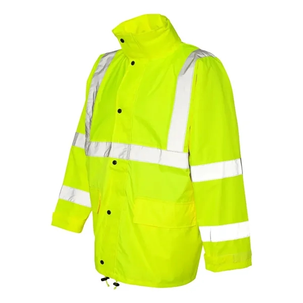 Rain suit with 2" wide reflective material. Blank.... from ASI 84358 S&S Activewear