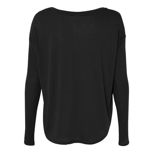 Women's flowy T-shirt with 2x1 rib sleeves. Blank product.... from ASI 84358 S&S Activewear