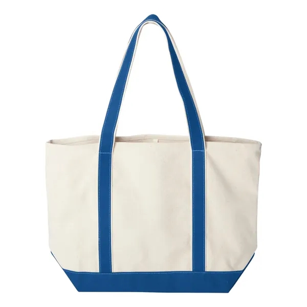 Heavy-duty cotton canvas tote bag... from ASI 84358 S&S Activewear