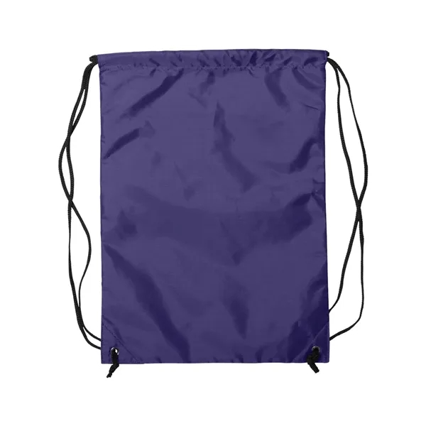 Nylon zippered drawstring backpack, blank.... from ASI 84358 S&S Activewear