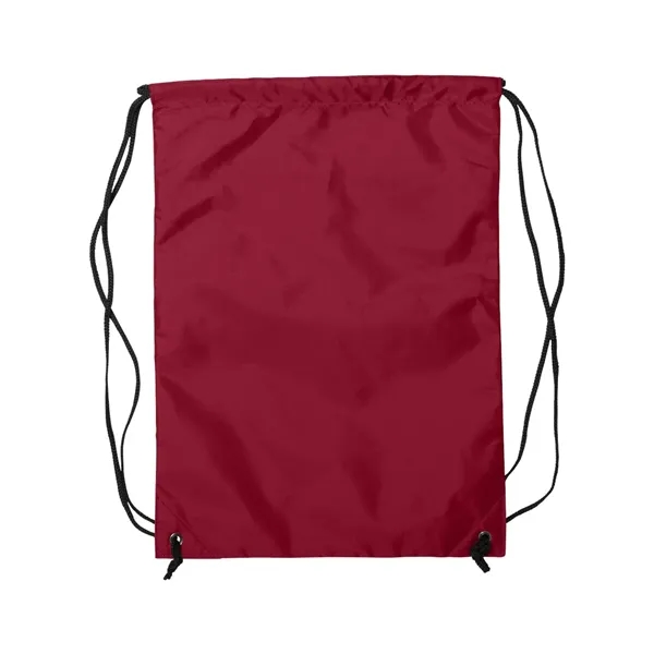 Nylon zippered drawstring backpack, blank.... from ASI 84358 S&S Activewear