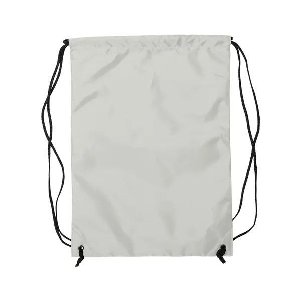 Nylon zippered drawstring backpack, blank.... from ASI 84358 S&S Activewear
