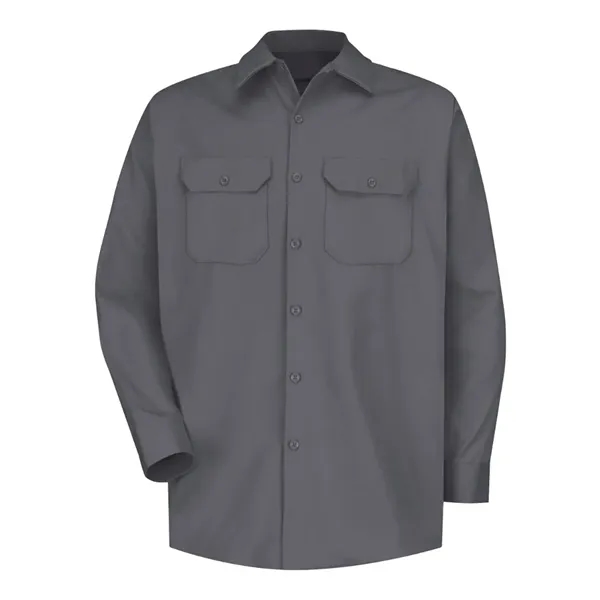 Deluxe, heavyweight, 8.5 oz., 100% wrinkle-resistant cotton twill shirt with seven-button... from ASI 84358 S&S Activewear