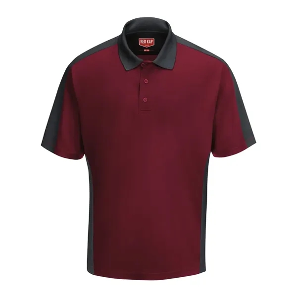 Short Sleeve Performance Knit Two Tone Polo... from ASI 84358 S&S Activewear