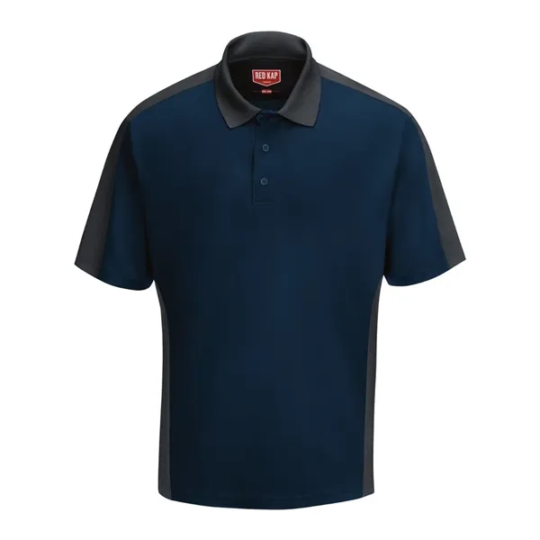 Short Sleeve Performance Knit Two Tone Polo... from ASI 84358 S&S Activewear