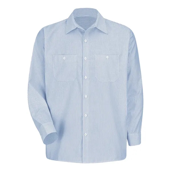 Striped work shirt with soil-release finish and front pockets.... from ASI 84358 S&S Activewear