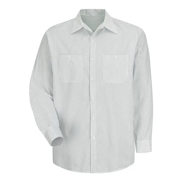 Long sleeve work shirt made of polyester and cotton with a... from ASI 84358 S&S Activewear