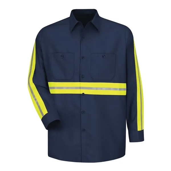 Long Sleeve Enhanced Visibility Industrial Work Shirt... from ASI 84358 S&S Activewear