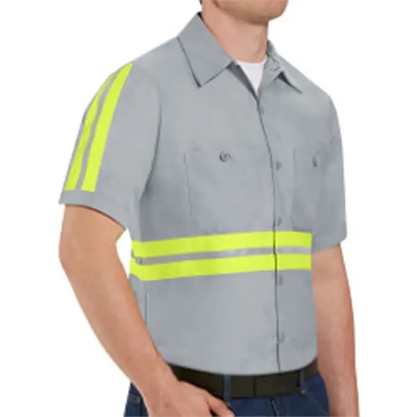 Enhanced Visibility Industrial Work Shirt Long Sizes... from ASI 84358 S&S Activewear
