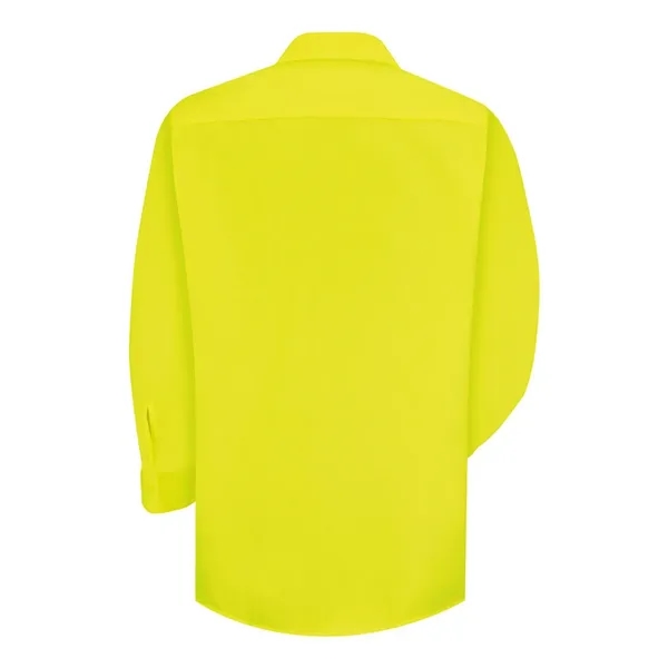 Polyester long sleeve work shirt with full button-through chest pockets and... from ASI 84358 S&S Activewear