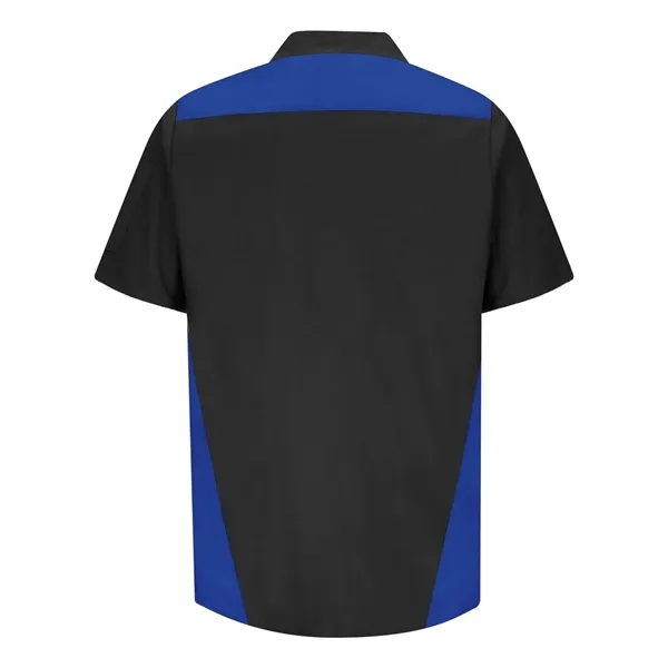 Tri-Color Short Sleeve Shop Shirt... from ASI 84358 S&S Activewear