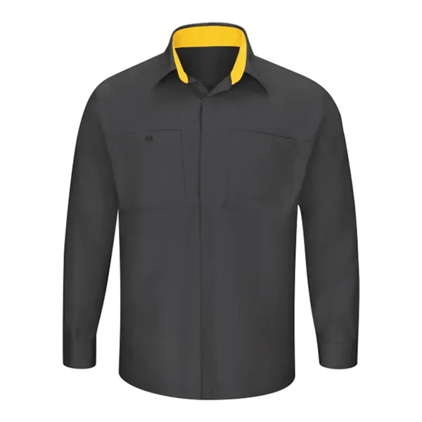 Men's Performance Plus Long Sleeve Shop Shirt with Oilblo...... from ASI 84358 S&S Activewear