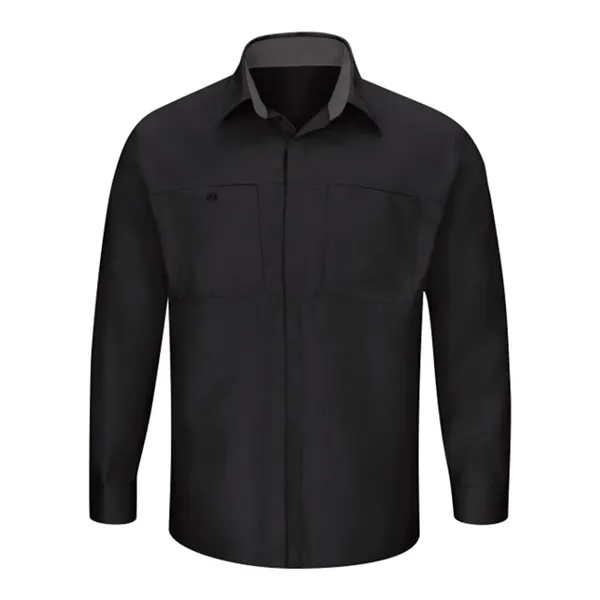 Men's Performance Plus Long Sleeve Shop Shirt with Oilblo...... from ASI 84358 S&S Activewear