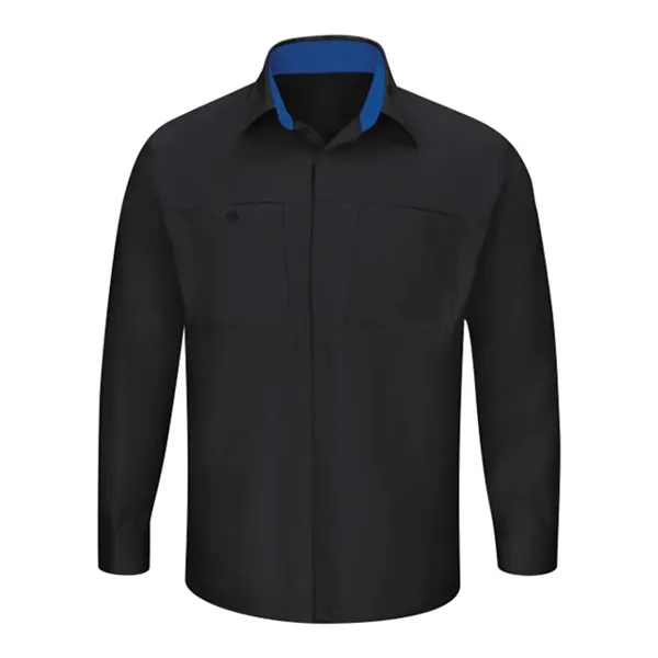 Men's Performance Plus Long Sleeve Shop Shirt with Oilblo...... from ASI 84358 S&S Activewear