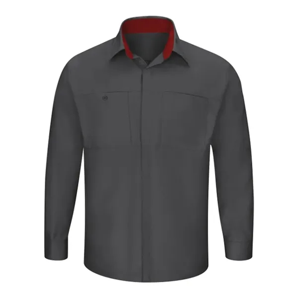 Men's Performance Plus Long Sleeve Shop Shirt with Oilblo...... from ASI 84358 S&S Activewear