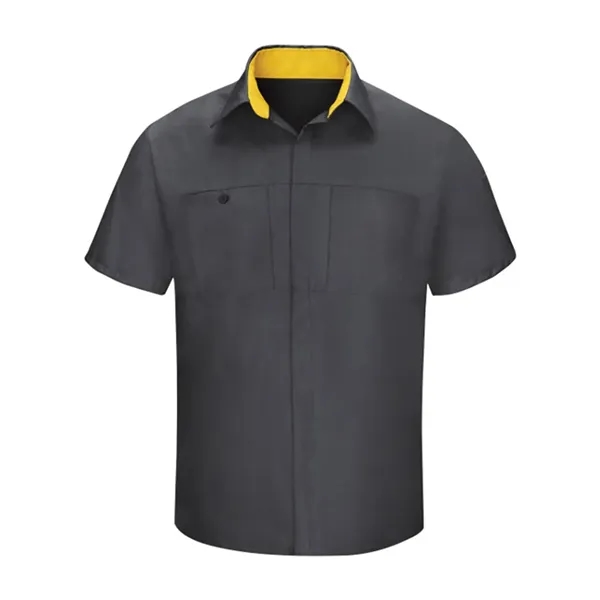 Men's Performance Plus Short Sleeve Shop Shirt with Oilbl...... from ASI 84358 S&S Activewear