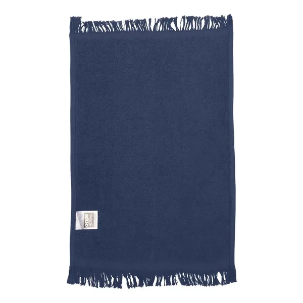 100% cotton fingertip towel with fringed ends, one side of velour,... from ASI 84358 S&S Activewear