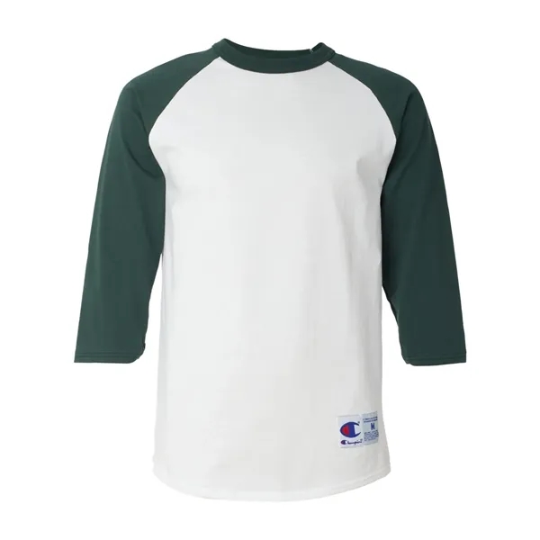 Cotton baseball T-shirt with a contrast rib collar and 3/4 raglan... from ASI 84358 S&S Activewear