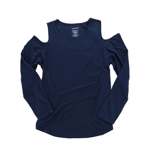 Boxercraft Women's Cold Shoulder Long Sleeve Tee... from ASI 84358 S&S Activewear