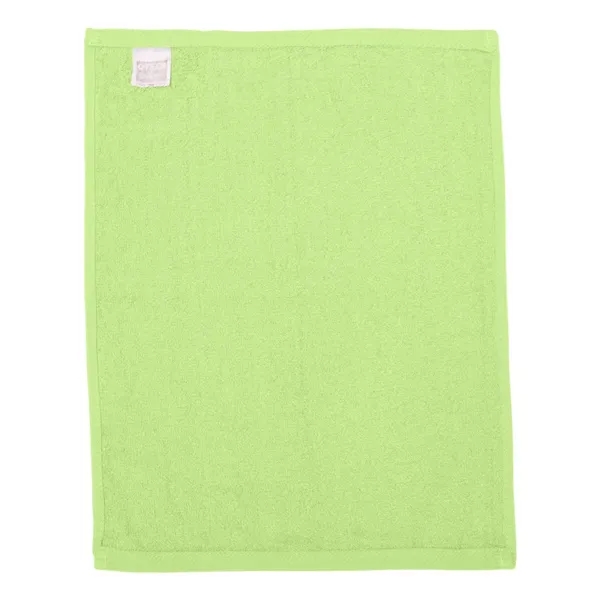 100% cotton towel with fringed end and measures 11" x 8"... from ASI 84358 S&S Activewear