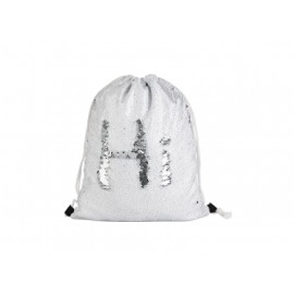 Our White/Silver Sequin Drawstring Backpack is perfect for kids.... from ASI 73010 Natico Originals Inc