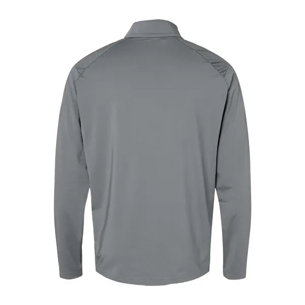 Adidas Shoulder Stripe Quarter-Zip Pullover... from ASI 84358 S&S Activewear