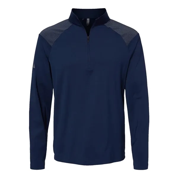 Adidas Shoulder Stripe Quarter-Zip Pullover... from ASI 84358 S&S Activewear