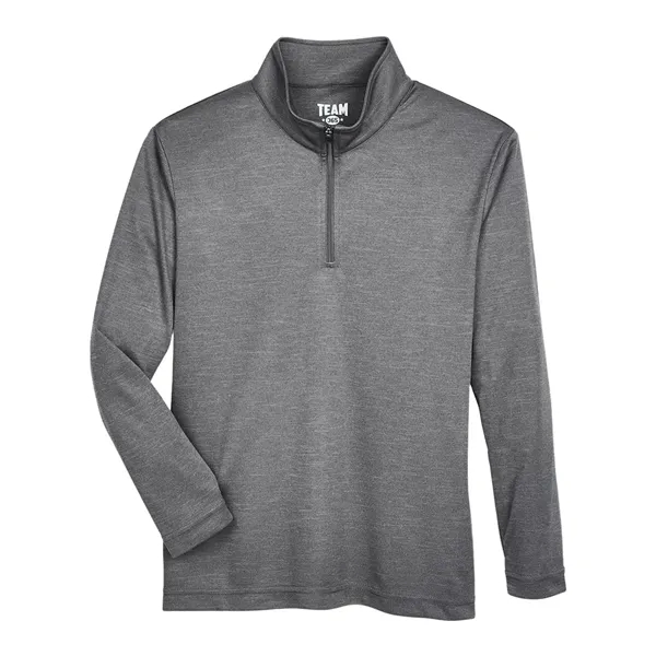 Team 365 Youth Zone Sonic Heather Performance Quarter-Zip... from ASI 84358 S&S Activewear
