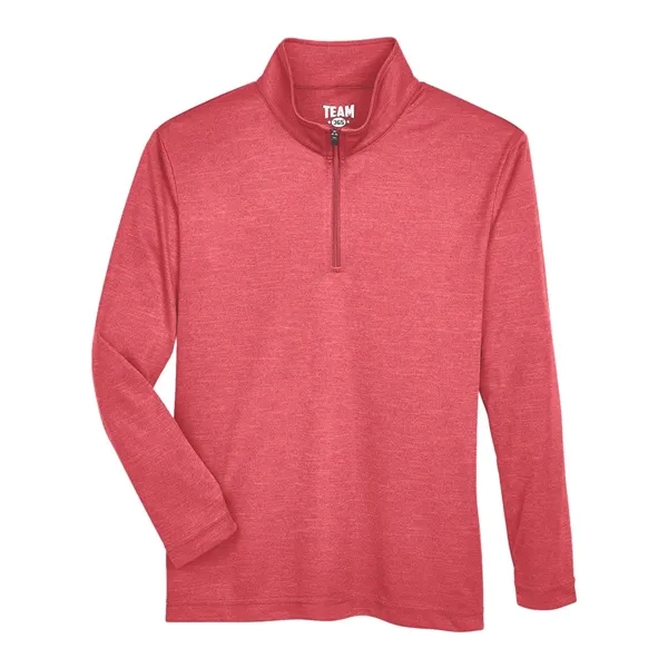 Team 365 Youth Zone Sonic Heather Performance Quarter-Zip... from ASI 84358 S&S Activewear