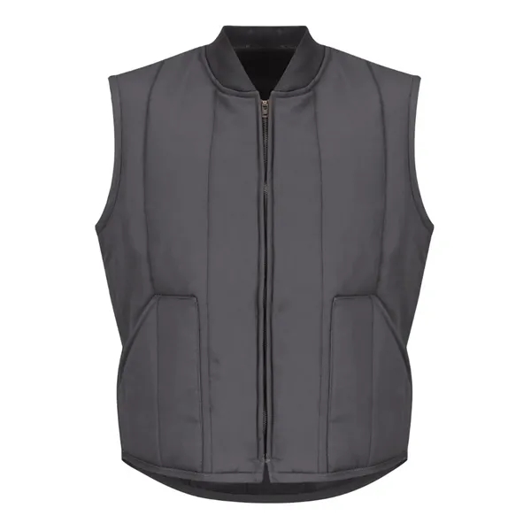 Quilted vest made of polyester/cotton twill with a rib-knit collar, side... from ASI 84358 S&S Activewear