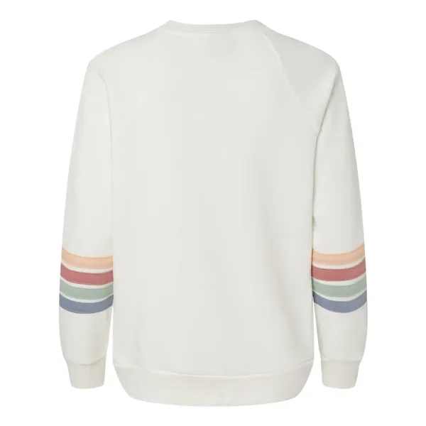MV Sport Women's Striped Sleeves Crewneck Sweatshirt... from ASI 84358 S&S Activewear