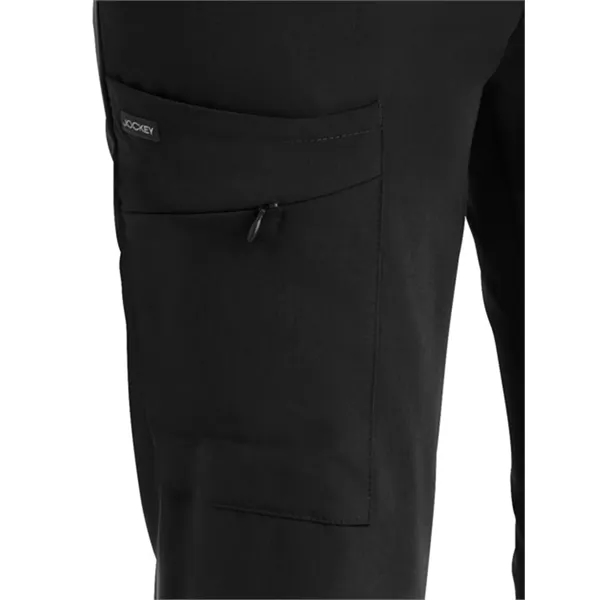 Half Elastic Half Drawstring Zipper Pocket Pant... from ASI 86018 Scrub Authority / Uniform Stores