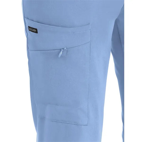 Half Elastic Half Drawstring Zipper Pocket Pant... from ASI 86018 Scrub Authority / Uniform Stores