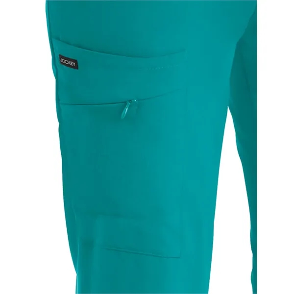 Half Elastic Half Drawstring Zipper Pocket Pant... from ASI 86018 Scrub Authority / Uniform Stores