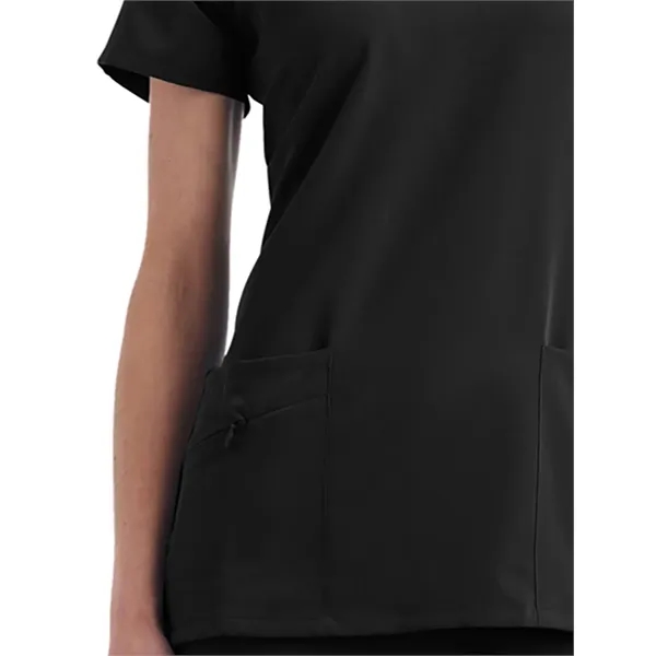V-Neck Zipper Pocket Top... from ASI 86018 Scrub Authority / Uniform Stores