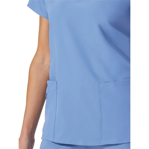 V-Neck Zipper Pocket Top... from ASI 86018 Scrub Authority / Uniform Stores