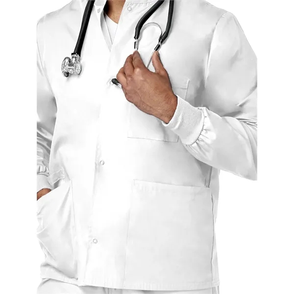 Fundamentals - Unisex 4-Pocket Snap Front Jacket... from ASI 86018 Scrub Authority / Uniform Stores