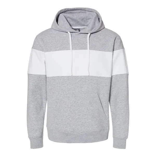 J. America Varsity Fleece Colorblocked Hooded Sweatshirt... from ASI 84358 S&S Activewear