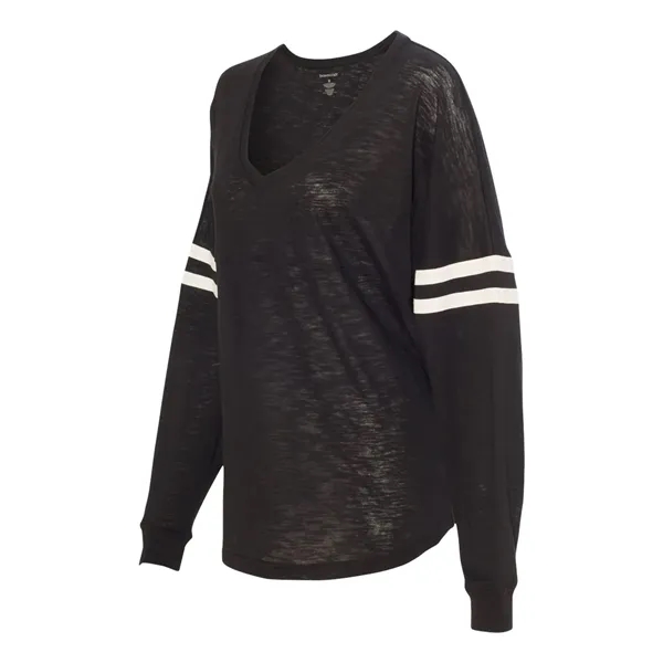 Slub Varsitee V-Neck jersey. Blank.... from ASI 84358 S&S Activewear