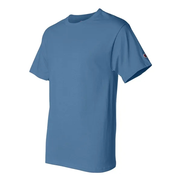 Cotton short sleeve T-shirt made with a tag-free neck label, shoulder-to-shoulder... from ASI 84358 S&S Activewear