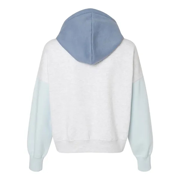 MV Sport Women's Sueded Fleece Colorblocked Crop Hooded S...... from ASI 84358 S&S Activewear