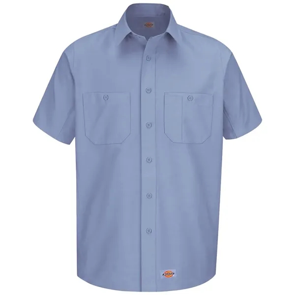 Cotton/polyester short sleeve work shirt with moisture wicking, soil release, color... from ASI 84358 S&S Activewear