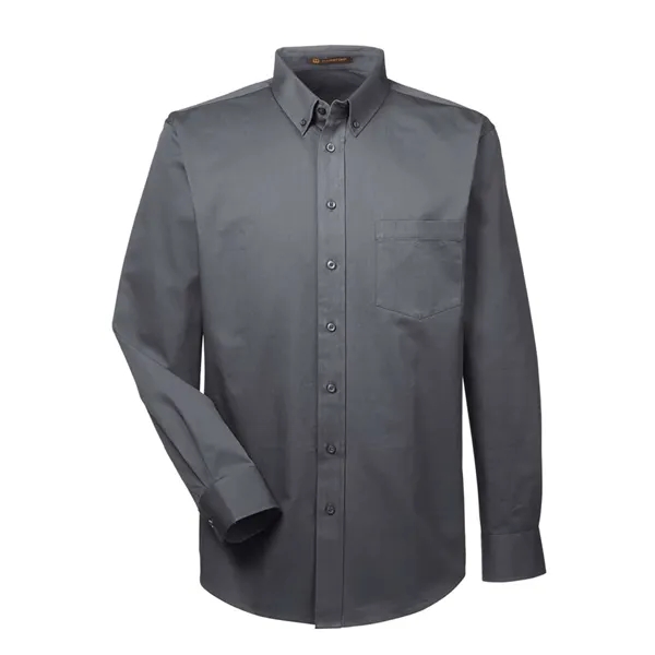 Harriton Foundation Cotton Twill Dress Shirt with Teflon... from ASI 84358 S&S Activewear