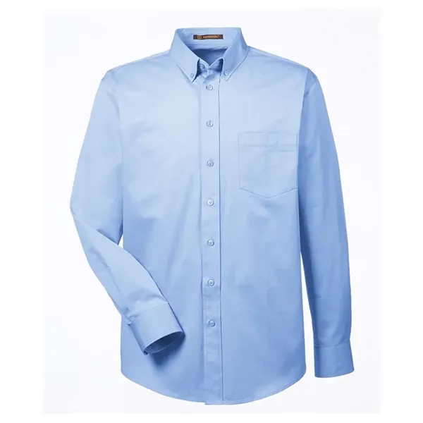 Harriton Foundation Cotton Twill Dress Shirt with Teflon... from ASI 84358 S&S Activewear