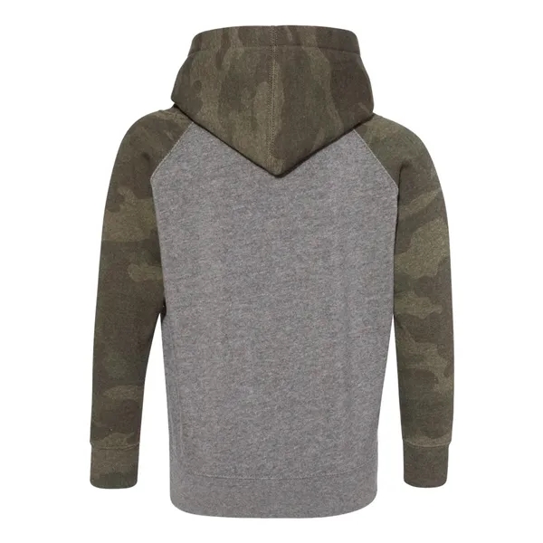 Raglan hooded pullover sweatshirt made of polyester/cotton and available in seven... from ASI 84358 S&S Activewear