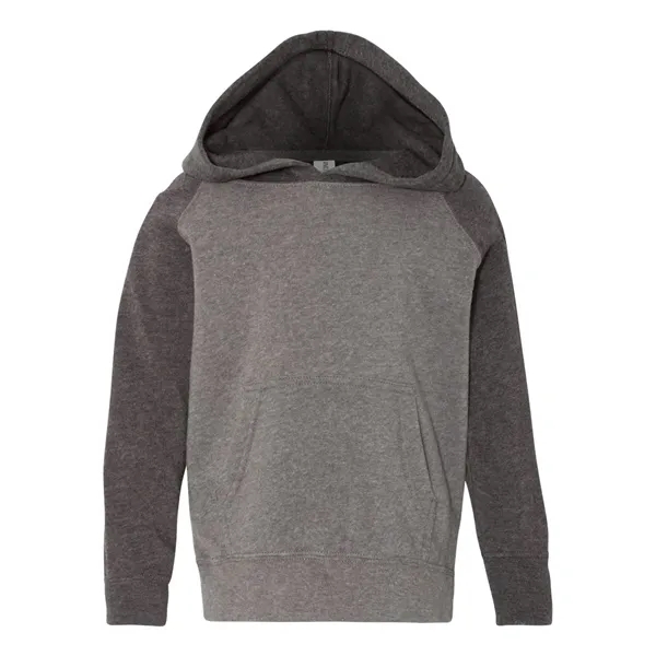 Raglan hooded pullover sweatshirt made of polyester/cotton and available in seven... from ASI 84358 S&S Activewear